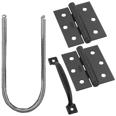 National Hardware National Hardware V90 Series Galvanized Black Steel Screen/Storm Door Hardware Set 1 pk N107-409